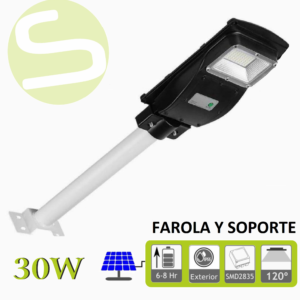 Farola solar económica con soporte KIT 30W