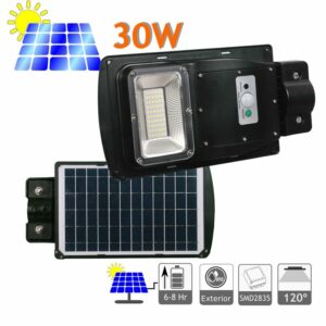 Farola solar con sensor de movimiento 30W