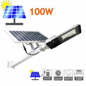 Farola solar Eco con placa solar 100W