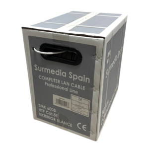 Bobina cable UTP CAT5E Color blanco para exterior. SMK6005
