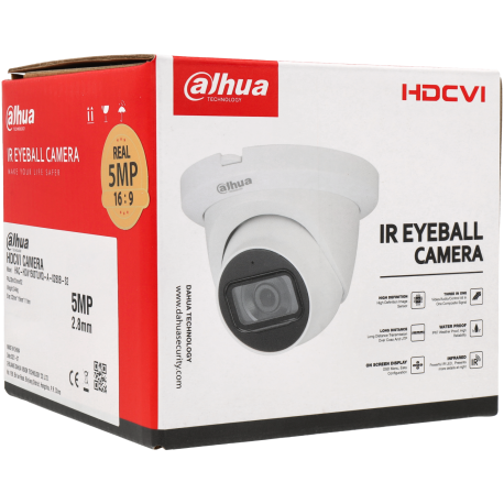 HAC-HDW1500TLMQ-A-S2. Cámara DAHUA minidomo hd-cvi de 5 megapíxeles y óptica fija - Imagen 3
