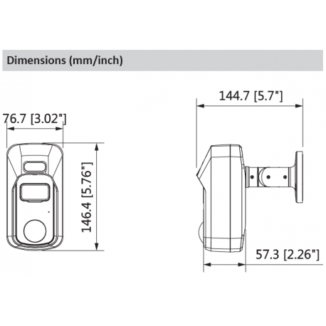 Cámara DAHUA minidomo hd-cvi de 2 megapíxeles y óptica fija - Imagen 3