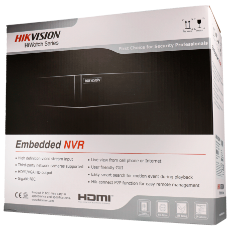 Grabador ip HIKVISION de 4 canales y 4 mpx de resolución con 4 puertos PoE. HWN-2104MH-4P - Imagen 3