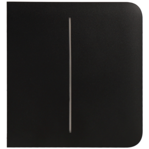 Panel de interruptor lateral doble AJAX Negro