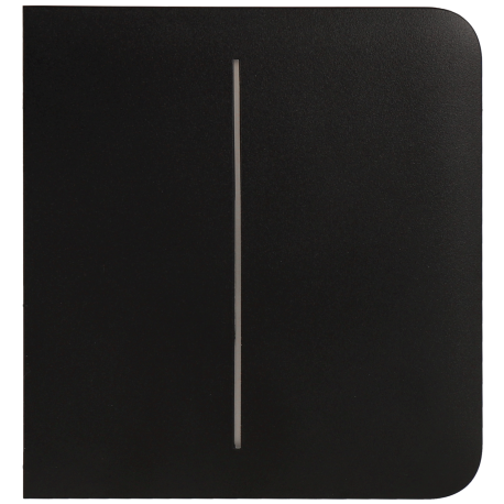 Panel de interruptor lateral doble AJAX Negro