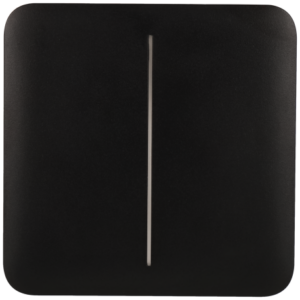 Panel de interruptor doble AJAX Negro