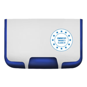 SR400. Sirena exterior flash azul 12V horizontal. Grado3