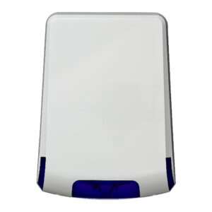 SR300B. Sirena exterior flash azul vertical 12V