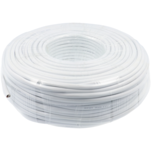 Cable CCTV rg59 / alimentación de 100 m, color blanco. (MICRO/RG59-DC-100-W)