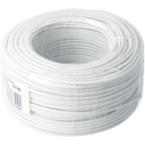 Cable CCTV coaxial micro rg59 de 100 m, color blanco. (MICRO/RG59-100-W)