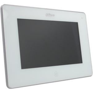 Monitor Interior 7" de Superficie para Videoportero IP WIFI PoE SD 6E 1S Alarma Blanco. VTH5221DW-S2