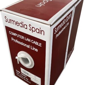 Bobina cable UTP CAT6 Blanco 305M para exterior. SMK6003