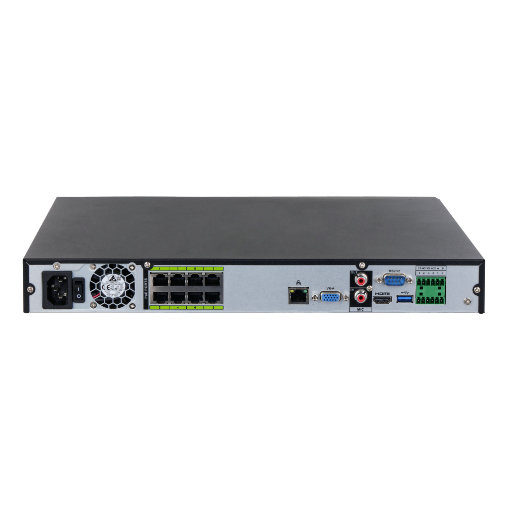 NVR DAHUA 16ch 384Mbps H265 HDMI 8PoE 2HDD E/S AI. NVR5216-8P-EI - Imagen 2
